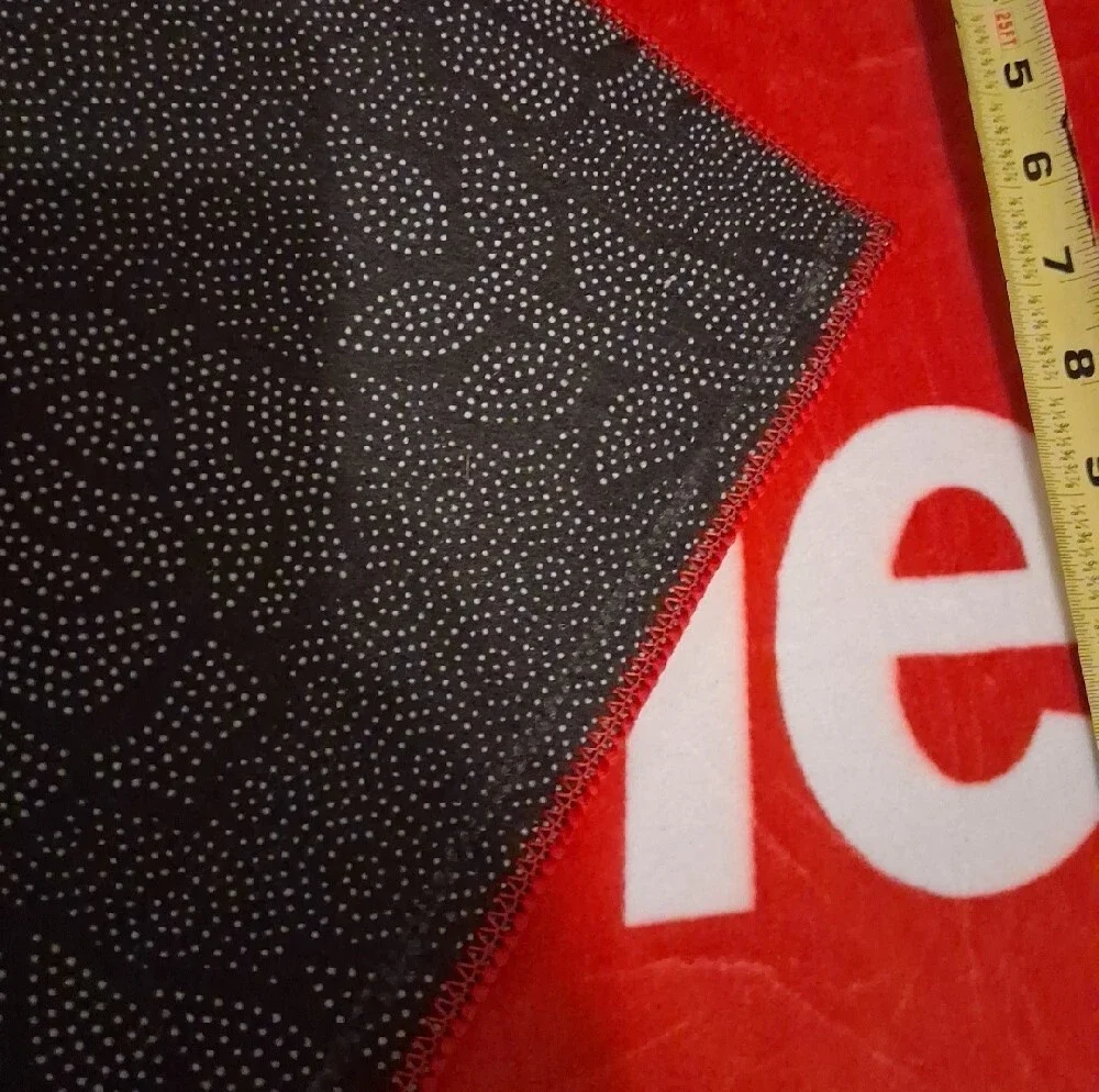 Supreme White Logo on Red Rug